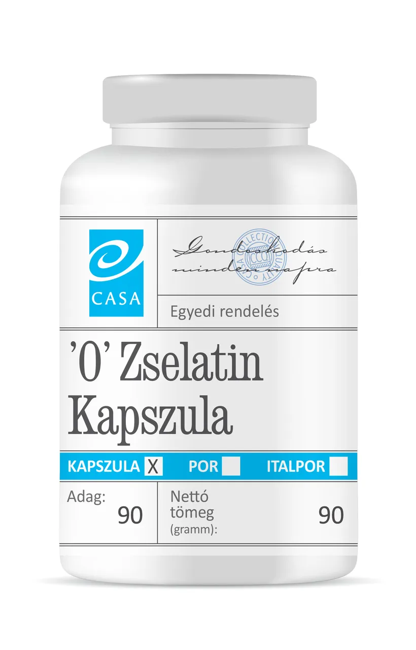 CASA Zselatin Üres Kapszula 90 db