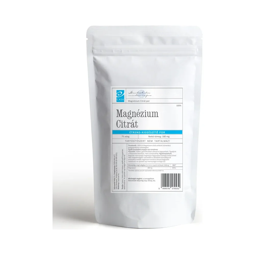 CASA Magnézium Citrát italpor 180 g