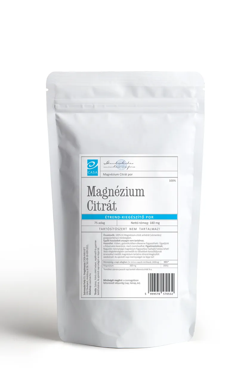 CASA Magnézium Citrát italpor 180 g