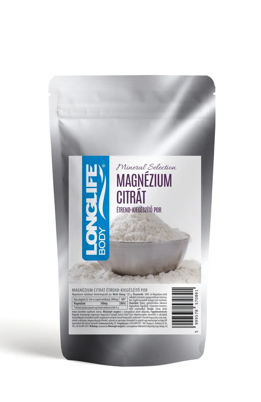 LongLife Magnézium Citrát 120 g