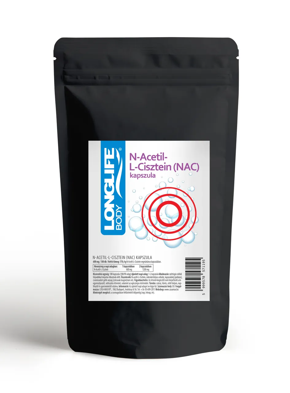 LongLife N-Acetil -LCisztein Kapszula 180 db